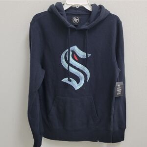 Mens 47’ brand Seattle Kraken Imprint Hoodie Small NWT NHL